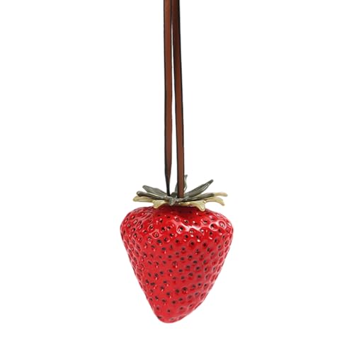 OAJABBGE Erdbeerschlüsselkette Für Frauen Ästhetischer Geldbeutel Anhänger Charm Car Keyring Rucksack Valentinstag Erdbeer Schlüsselbeutel Zauber von OAJABBGE