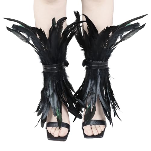 OAJABBGE Fexible Plumage Knöchelarmband Einstellbares PU Lederband Für Kostümfeiern Cosplay Event Bühne Und Feier Verstellbares Feder Knöchelarmband OAJABBGE Fexible Plumage Knöchelarmband Einstellbares PU Lederband Für Kostümfeiern Cosplay Event Bühne Und Feier Verstellbares Feder Knöchelarmband von OAJABBGE