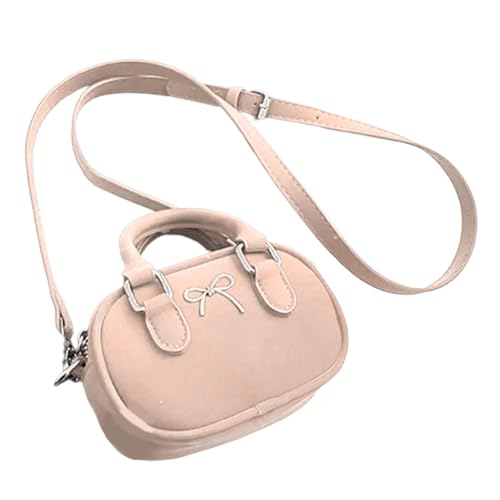 OAJABBGE Frauen Bowling Tasche Kleine Schulter Trendige Handtasche All Matching Boten Pendeln Einfache Crossbody Frauen Bowling Kleine Schulter Schöne Bögen Crossbody Pendeln von OAJABBGE