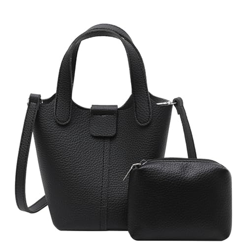 OAJABBGE Frauen Lässige Umhängetasche Modische Kreuzkörper Feste Farben Messengery PU Leder Eimer Handtasche Und Geldbörse Frauen Eimer Einfacher Schultermotor Für Jeden Tag von OAJABBGE