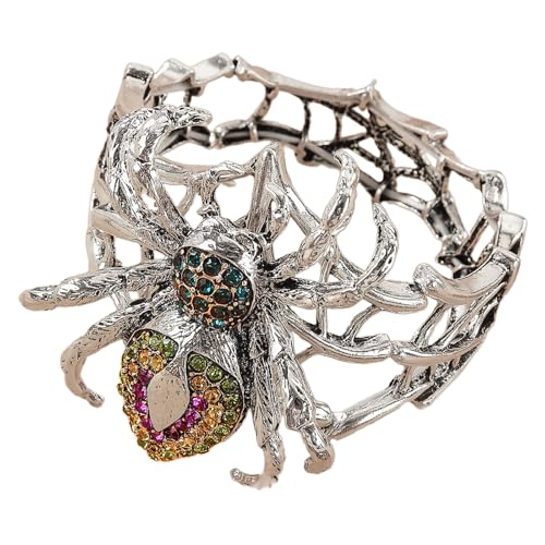 OAJABBGE Gotischer Strassverstellbares Punk Rock Schmuck Für Halloween Kostümpartys Und Konzert Gothic Theme Verstellbares Armband von OAJABBGE