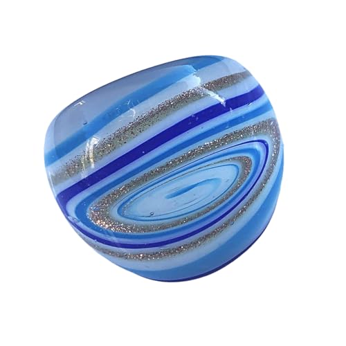 OAJABBGE Kulturelle Fusionsdraht Umwickelte Blumenglasringe Galaxyed Inspire Schmuck Handgefertigt Bequeme Glasringe von OAJABBGE