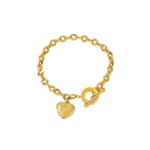 OAJABBGE Mode Herz Des Herzens Von Edelstahlkettenketten Schmuck Täglicher Verschlüsselung Edelstahlkette von OAJABBGE