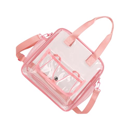 OAJABBGE Praktische Transparente PVC Aufbewahrungstasche Für Reisesportveranstaltung Großkapazität Organisatoren Mit Komfortablen Geräumigkeit Klare Toilettenartikel Reisebeutel von OAJABBGE