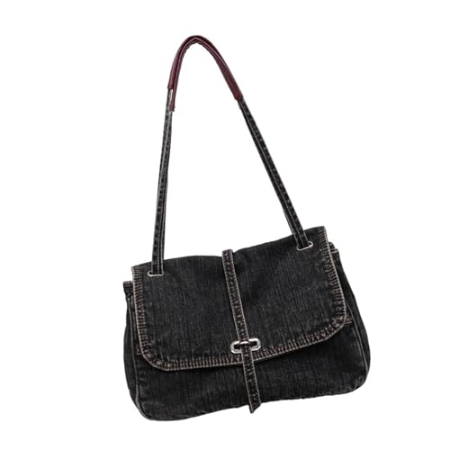 OAJABBGE Retro Jeans Handtasche Mit Großer Kapazität Für Tägliche Verwendung Doppelt Bequemer Riemen Praktische Frauen Taschen Jeans Tasche Für Arbeitsreisen von OAJABBGE