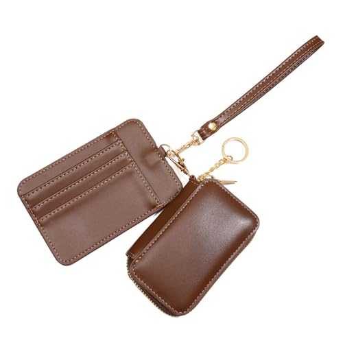 OAJABBGE Schlüsselbund Brieftasche Abnehmbare Duals Beutel Armband Brieftaschen Kartenhalter Tragbarer Minis Reißverschluss Um Kleine Münzgrundtasche Keychain Kartentialhalter von OAJABBGE