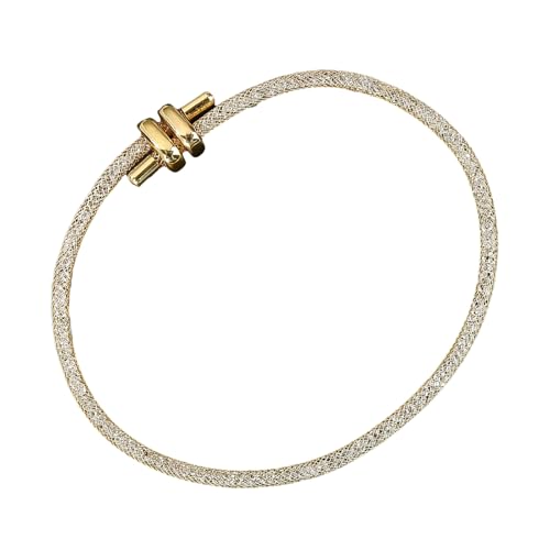 OAJABBGE Schwarzes Edelstahl Verstellbares Schleifenarmband Sporty Unisex Design Armband Mit Sicherem Verschluss Für Tägliche Verschleißverpackungs Stahldrahtarmband von OAJABBGE