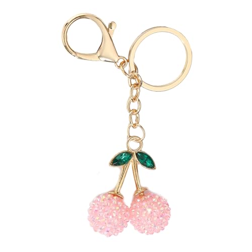 OAJABBGE Sparkling Strassestones Kirschen Keyring Fruchtförmiger Keychain Geldbeutel Charme Styles Accessoire Für Trendige Frauen Und Teenager OAJABBGE Sparkling Strassestones Kirschen Keyring Fruchtförmiger Keychain Geldbeutel Charme Styles Accessoire Für Trendige Frauen Und Teenager von OAJABBGE