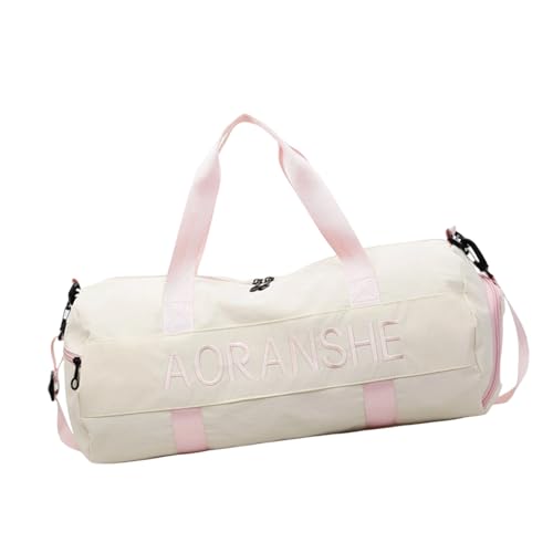 OAJABBGE Sports Fitness Tasche Für Frauen Mädchen Reisen Reisetaschen Leichtes Gewicht An Wochenenden Wasserresistent Über Nacht Taschen Reis von OAJABBGE