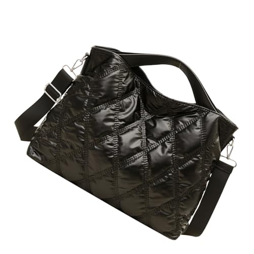 OAJABBGE Stylish Gestepptes Muster Nylon Bag Wear Resistant Schulter Leichtes Design Multi Pocket Organisatoren Für Tägliche Gebrauch von OAJABBGE