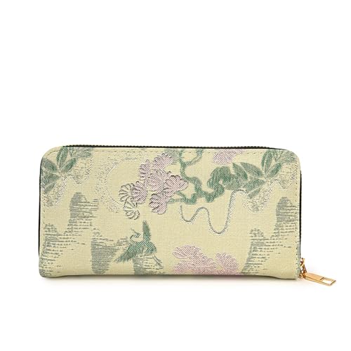 OAJABBGE Traditionelles Muster Leichtes Langes Brieftasche Für Tägliche Verwendung Von Multi Layer Speicher Und Tränenfeste PU Münzhandel Reisefreundliche Chinesische Themen Brieftasche von OAJABBGE