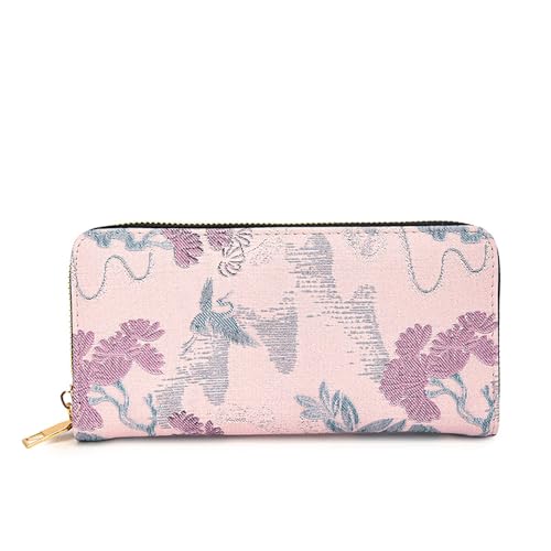 OAJABBGE Traditionelles Muster Leichtes Langes Brieftasche Für Tägliche Verwendung Von Multi Layer Speicher Und Tränenfeste PU Münzhandel Reisefreundliche Chinesische Themen Brieftasche von OAJABBGE