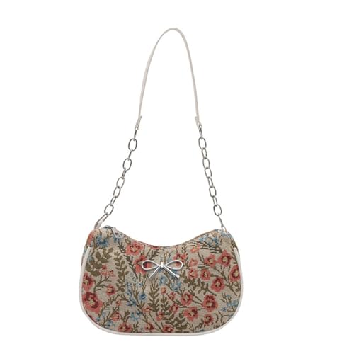 OAJABBGE Umhängetaschen Frauen Klauen Geldbörsen Umhängetaschen Trendy Toted Handtasche Süße Blumendruck Hobos Handtaschen Achselstation Trendy Unterarm von OAJABBGE