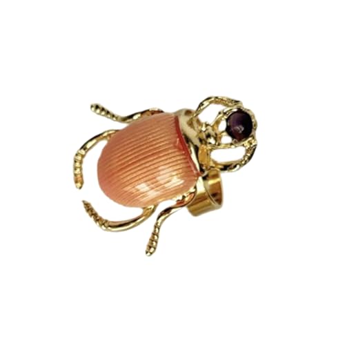 OAJABBGE Verspielte Makkaronfarbene Fehler Geformte Ringe Mit Diamantendetails Und Offenes Einstellbar von OAJABBGE