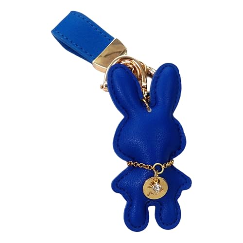 OAJABBGE Vielseitige Kaninchen Leder Schlüsselhalter Tragbarer Kaninchen Lederbeutel Anhänger Charm Erhöhen Ihren Look Mit Raffinesse von OAJABBGE