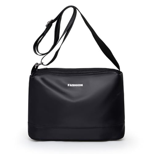 OAJABBGE Wasserfestes Nylon Umhängetasche Multi Layer Design Geräumiger Kapazität Verstellbarer Riemen Für Täglich Essentielle Modische Spritzproof Nylon Messengerbeutel von OAJABBGE