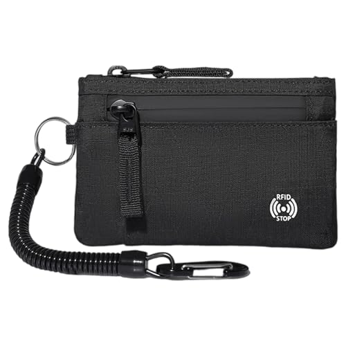 OAJABBGE Zipper Kartenhalter Brieftasche Blockieren Kompakt von OAJABBGE