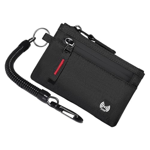 OAJABBGE Zipper Kartenhalter Brieftasche Blockieren Kompakt von OAJABBGE