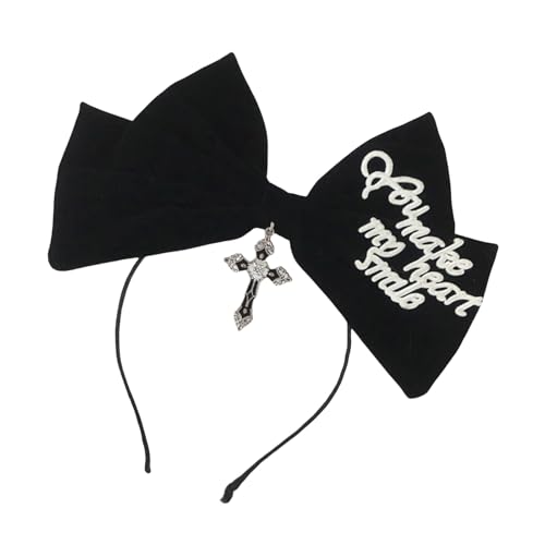 Punk Übergroßes Haar Reif Retro Haarband Für Rockkonzerte Musikfestival Kreuzt Dunkle Dunkle Kopfbedeckung Unisex Wear Punk Übergroßes Haar Reif Retro Haarband Für Rockkonzerte Musikfestival Kreuzt Dunkle Dunkle Kopfbedeckung Unisex Wear von OAJABBGE