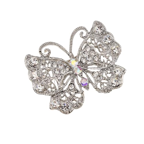 Schimmernder Legierungstierbrosche Schmuck Leichtes Design Vielseitiges Styling Für Lässige Und Professionelle Anlässe Trendy Crystal Animal Mode Accessoire von OAJABBGE