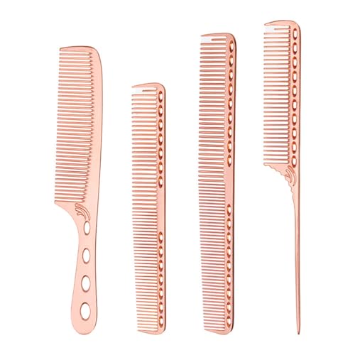 Space Aluminium Haarkamm Set Schneidekamm Entwirrungskamm Styling Kamm Schwanzkamm Friseurkamm Für Frauen Und Mädchen von OAJABBGE