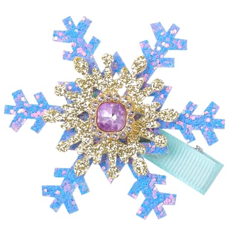 Stilvolle Schneeflocke Haare Barrettes Haarclip Süßer Haarnadel Weihnachten Glitzer Haare Clip Weihnachten Für Frauen Mädchen von OAJABBGE