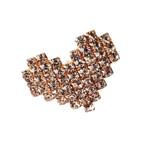 Stilvolle Strasssteine ​​Herzabzeichen Pin Party Kee Schmuck Geschenk Brosche Für Valentinstag Wagen Resistentes Accessoire Elegante Abendparty von OAJABBGE