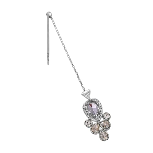 Strasssteine ​​Kristallhaarclip Schmuck Braut Modern Modern Blingbling Wassertropfen Wassertropfen Braut Hochzeitsfeier von OAJABBGE