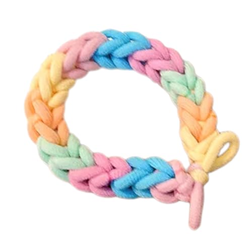 Süßes Regenbogen Haarseil Für Kinder Drachen Festival Haare Haarbinden Haare GLASTIGE Häkelhaarband Paar Geschenk von OAJABBGE