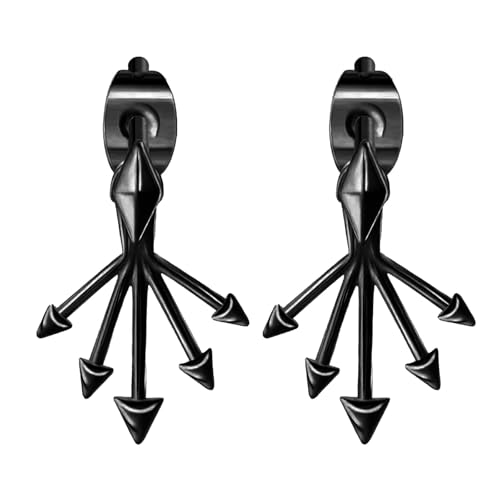 Vielseitige Gotische Geometrische Ohrringe Abnehmbare Spikes Legierung Handwerkskunst Ohrzubehör Tag Zu Nacht Outfit Enhancer Künstlerische Gotische Dangle Ohrzubehör von OAJABBGE