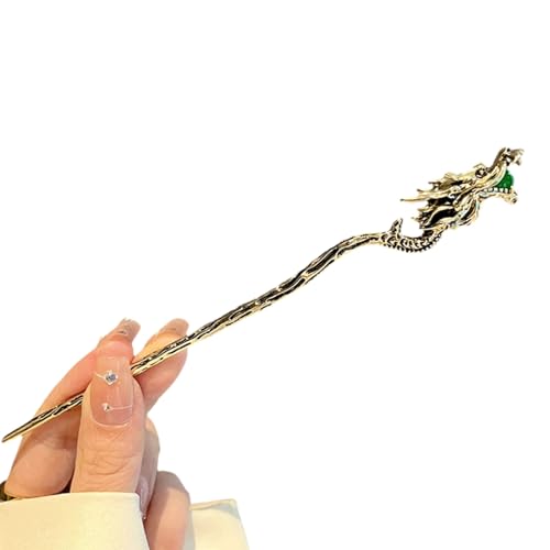 Vielseitige Hochzeitshaarstangen Kopfschmuck Trendy Dragon Form Cheongsam Haarnadel Für Frauen Urlaub Haar Accessoire von OAJABBGE