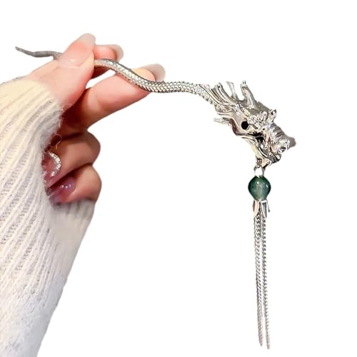 Vielseitige Hochzeitshaarstangen Kopfschmuck Trendy Dragon Form Cheongsam Haarnadel Für Frauen Urlaub Haar Accessoire von OAJABBGE