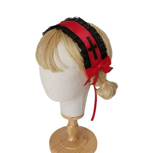 Weich Bequeme Spitzen Stirnbänder Gotikstile Kopfstück Elegantes Haarband Für Verschiedene Frisuren Geeignet von OAJABBGE