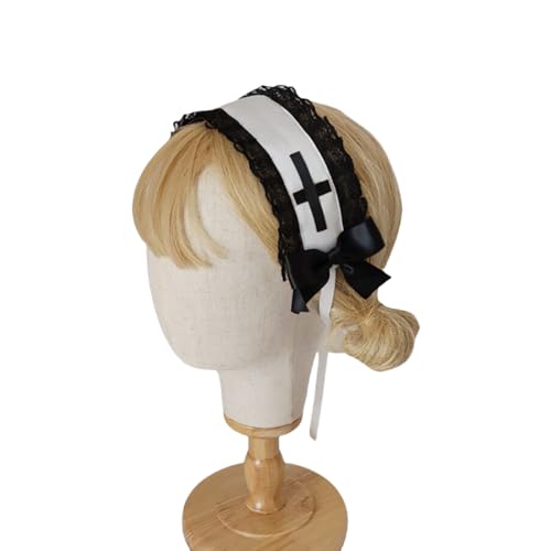 Weich Bequeme Spitzen Stirnbänder Gotikstile Kopfstück Elegantes Haarband Für Verschiedene Frisuren Geeignet von OAJABBGE