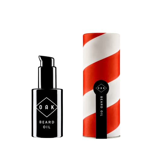 OAK BEARD OIL I Bartöl, Bart Conditioner (30 ml): Macht den Bart weich mit Bio-Ölen. Natürliche Bartpflege für Männer mit 3-Tage-Bart bis Vollbart. Vegane, zertifizierte Naturkosmetik aus Berlin. von OAK