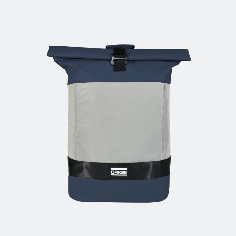 OAK25 - Computerrucksack Reflective Rolltop Bu-Gy Navy-Grey blau/schwarz von OAK25