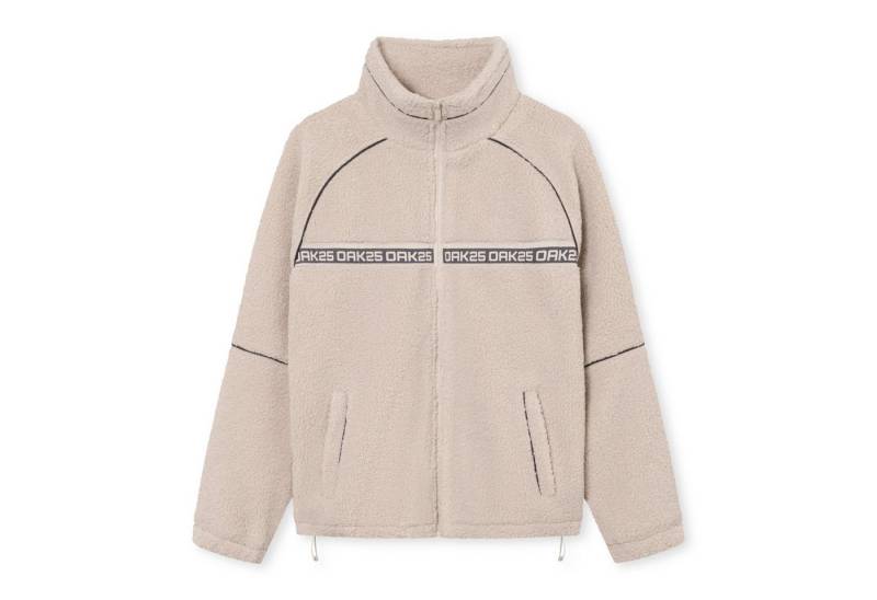 OAK25 Fleecejacke Everyday Fleece Teddy Fleecejacke reflektierend (1-St) Sherpa Fleece Jacke mit reflektierenden Elementen von OAK25