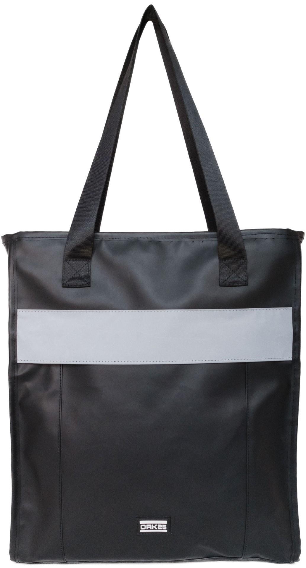 OAK25 - Shopper Reflektive Tote Bag Bk-Gy Black-Grey Schwarz von OAK25