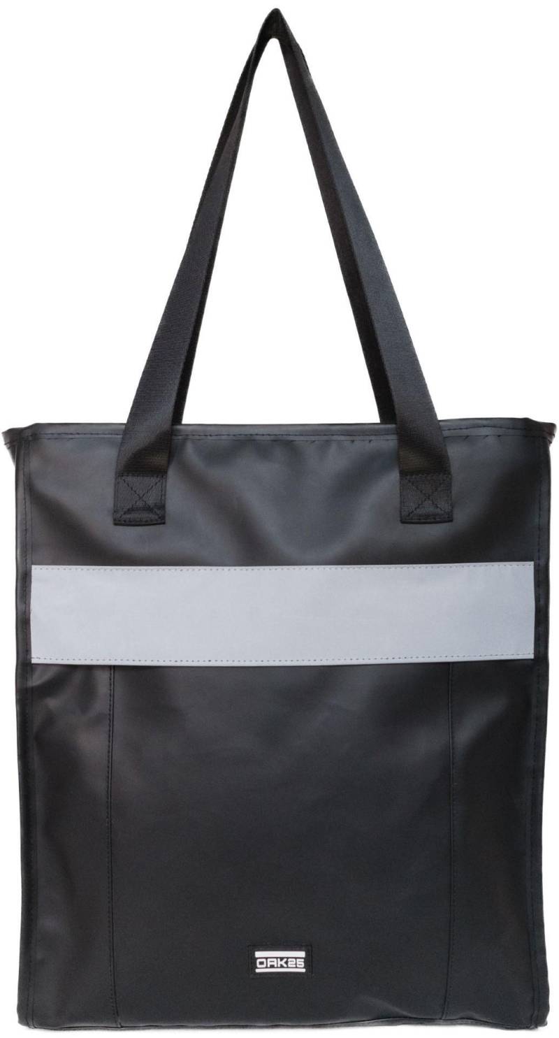 OAK25 - Shopper Reflektive Tote Bag Bk-Gy Black-Grey Schwarz von OAK25