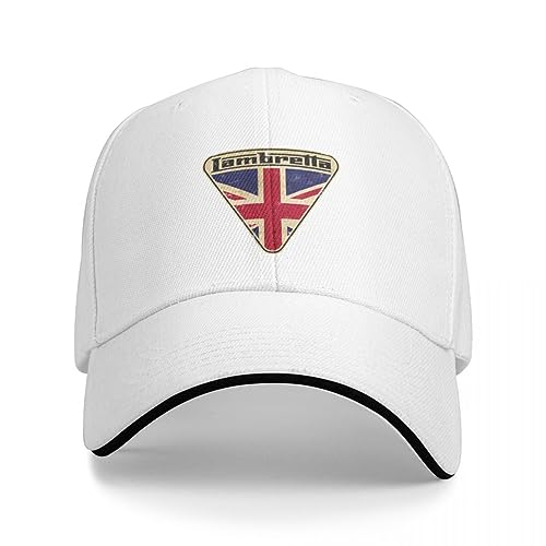 Basecap Lambretta Scooter Union Jack Logo Baseballkappe Custom Cap Mode Luxus Mann Hut Männer Hut Frauen von OAKITA