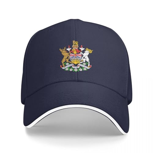 Basecap Wappen von British Columbia, Kanada Baseballkappe Bergsteigen Mode Strand Luxus Frau Kappe Herren von OAKITA