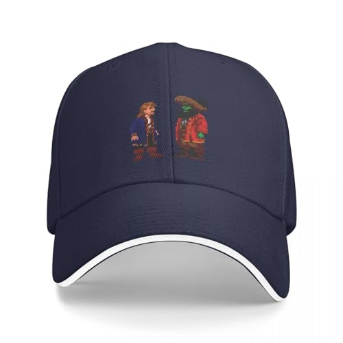 OAKITA Basecap Guybrush & LeChuck Monkey Island 2 Baseballkappe Kinder Hut Ball Cap Caps Hut Beach Girl's Hüte Herren von OAKITA