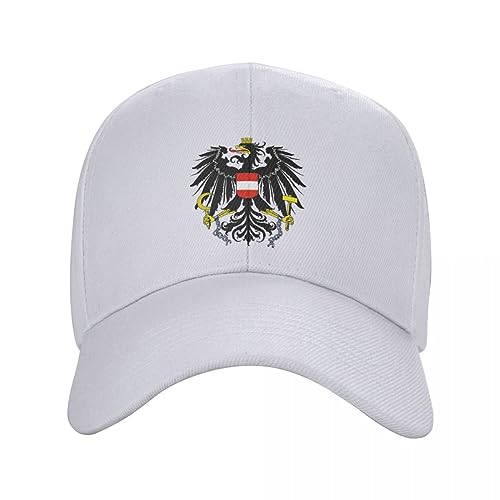OAKITA Basecap Klassisches Unisex-Wappen von Österreich Trucker-Hut Erwachsene verstellbare Baseballkappe für Männer Frauen Sport von OAKITA