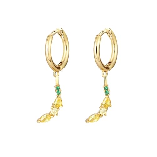 Ohrringe Ohrstecker Damen Schmuck Earrings Summer Fruit Series Für Frauen Ohrpiercing Kreis Hängende Pendientes W0030-Y von OAKITA