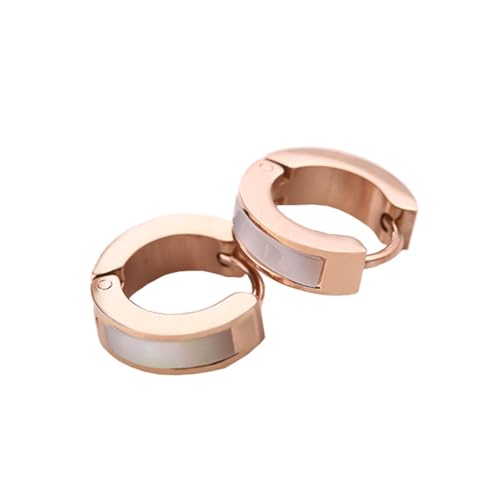 OAKKY Damen Dünn 4MM Trendig Elegant Regenbogen Perle Muschel Inlay Kleiner Huggie Hoop C-Förmiger Ohrring Edelstahl Ohrstecker Piercings Roségold OAKKY Damen Dünn 4MM Trendig Elegant Regenbogen Perle Muschel Inlay Kleiner Huggie Hoop C-Förmiger Ohrring Edelstahl Ohrstecker Piercings Roségold von OAKKY