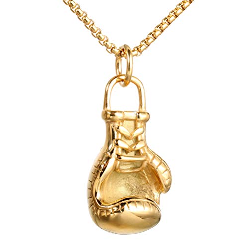 OAKKY Herren Punk Hip Hop Individuell Boxen Handschuhe Ketten Anhänger Halsketten Edelstahl Champion Sports Fitness Groß Gold 24" Ketten OAKKY Herren Punk Hip Hop Individuell Boxen Handschuhe Ketten Anhänger Halsketten Edelstahl Champion Sports Fitness Groß Gold 24" Ketten von OAKKY