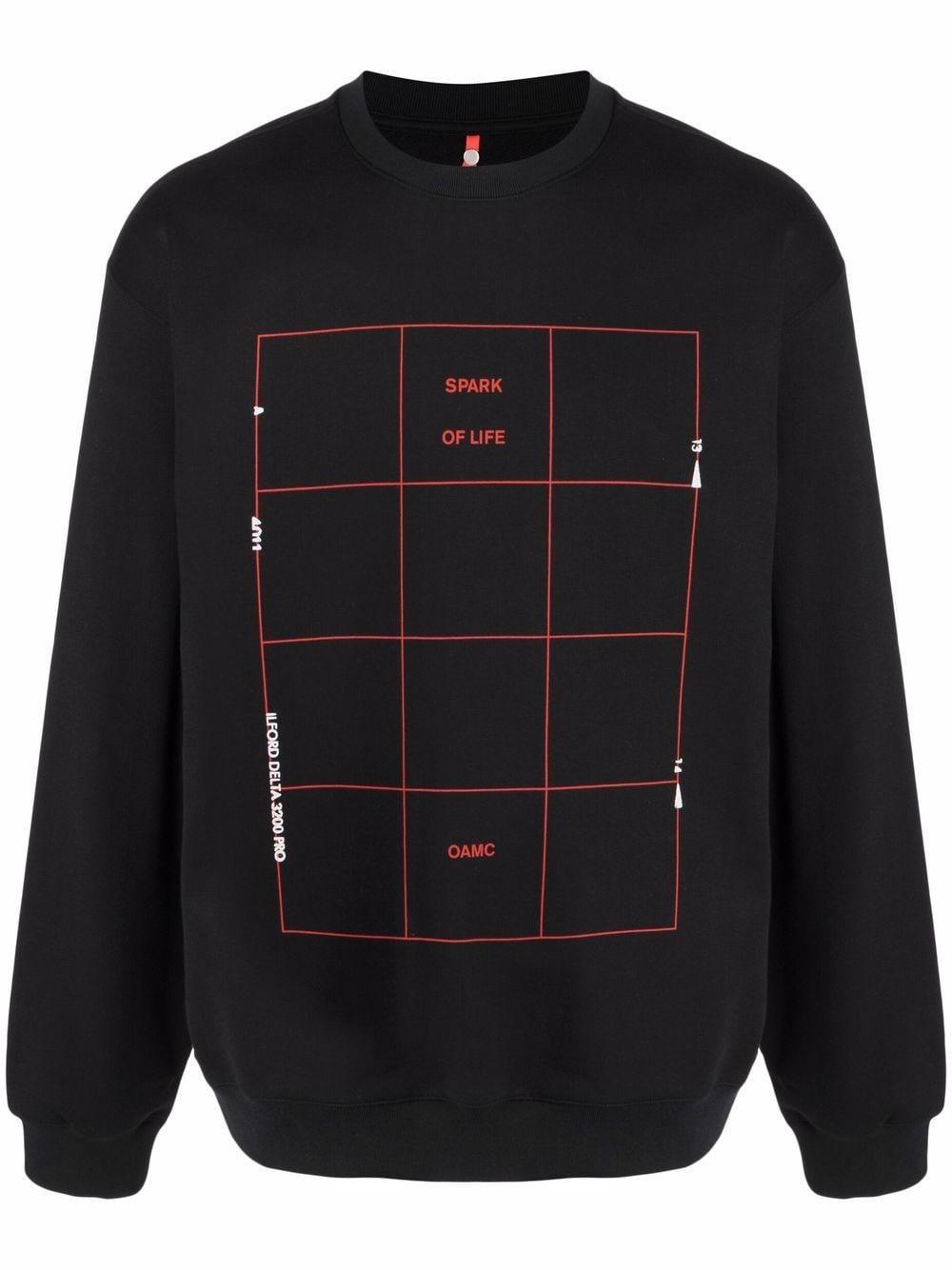 OAMC Grid Sweatshirt - Schwarz von OAMC