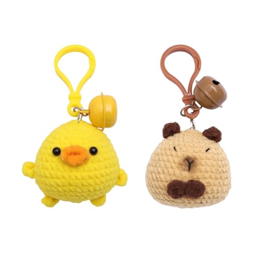 1 Stück Capybara-Anhänger Und 1-Teiliges Hühnchenanhänger, Handgeschnittener Anhänger, Kreativer Anhänger, Niedlicher Cartoon-Anhänger. von OAOSDH