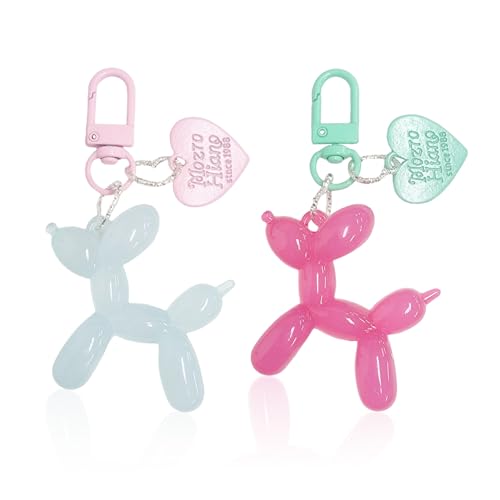 2 Stücke Cartoon Welpe Anhänger, Süßer Anhänger, Frauenschlüsselkette, Autoschlüsselkette, Lustiger Schlüsselbund. von OAOSDH