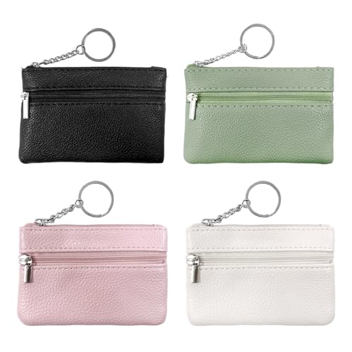 4 Stücke Mini -Münzbrieftasche, Frauenmünzenbrieftasche, Einfache Und Modische Münzbrieftasche, Pu -Er -Aufbewahrungstasche, Schlüsselspeicherbeutel. von OAOSDH